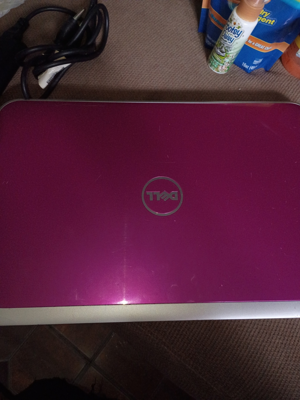 Dell Pink Laptop - Sleek Portable Notebook! PARTS Only Do Get power